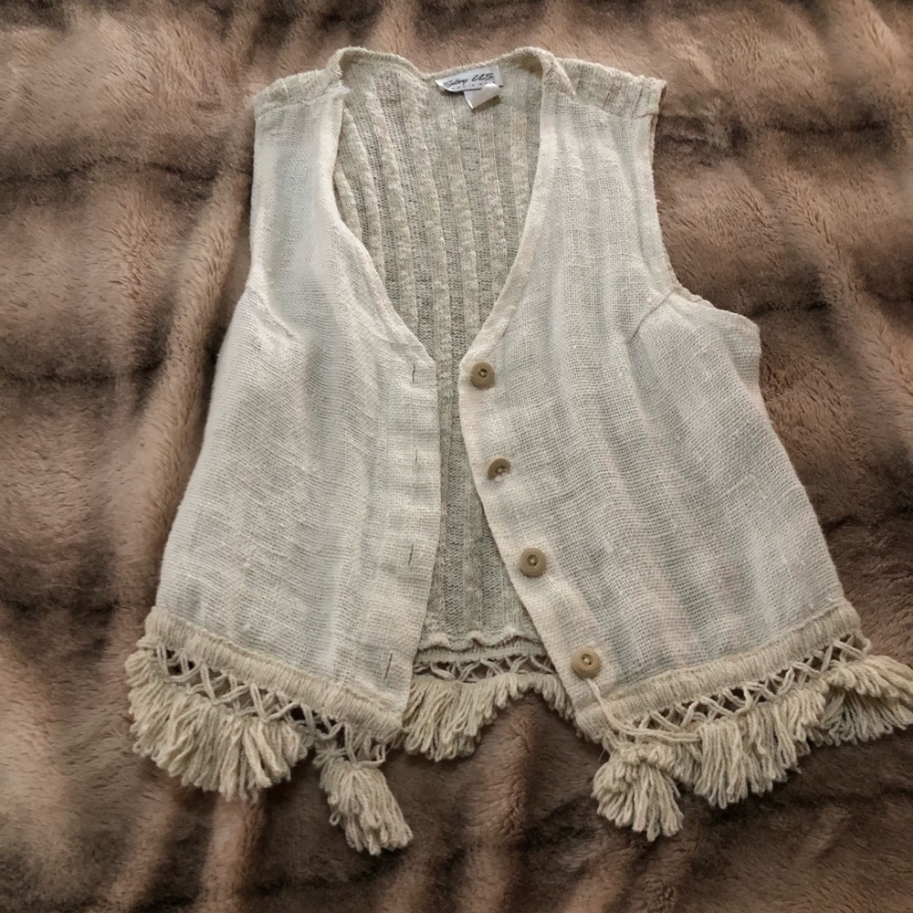 Cute cream colored vest